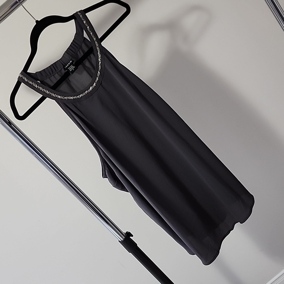 Torrid Grey Crepe Halter Tunic - Picture 7 of 10